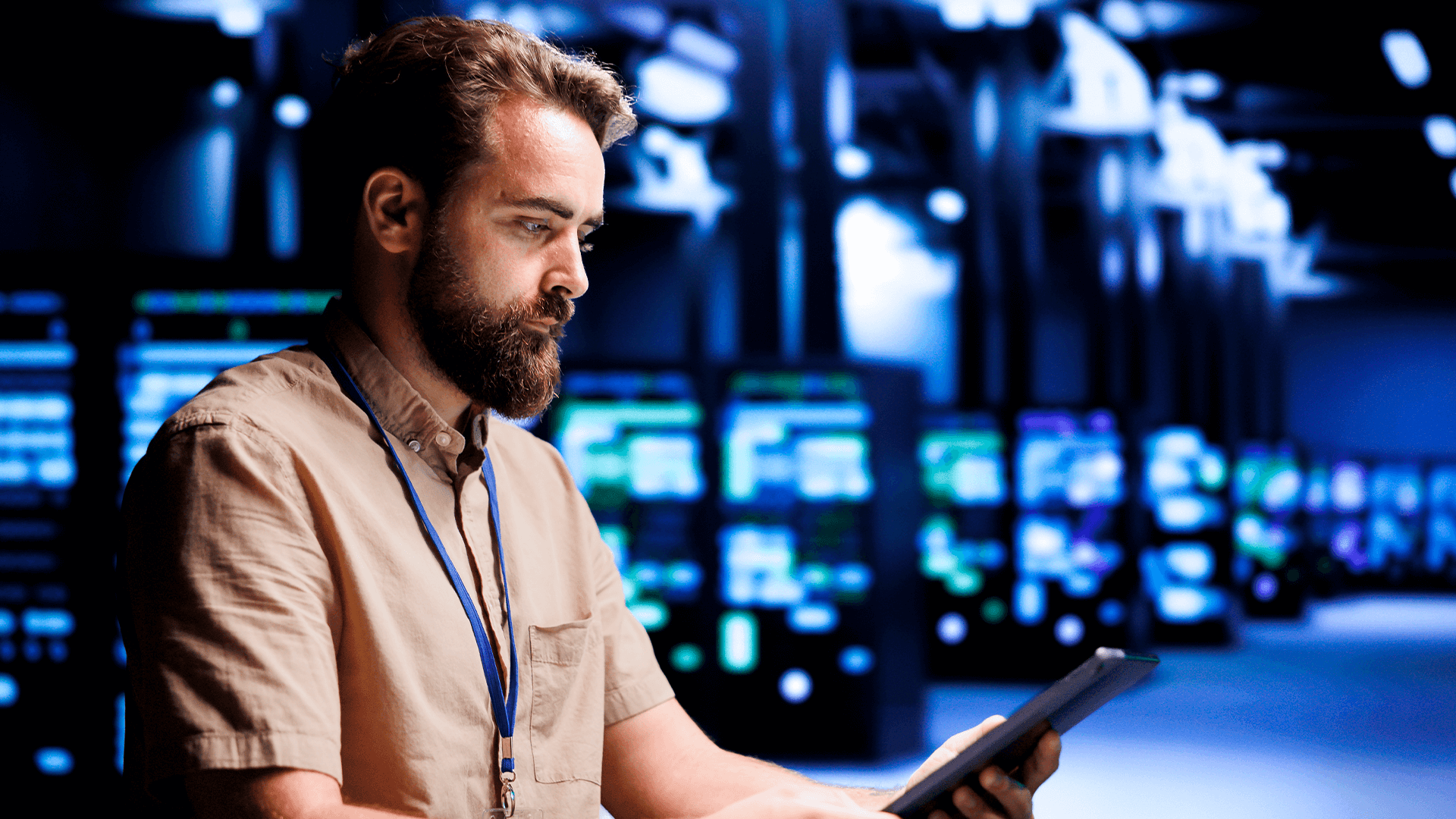 The image shows a professional working on a computer, symbolizing the relevance of nearshore software outsourcing.