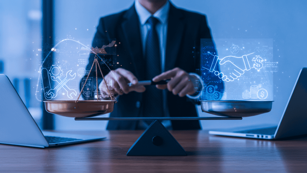 Chosen between build vs. partner