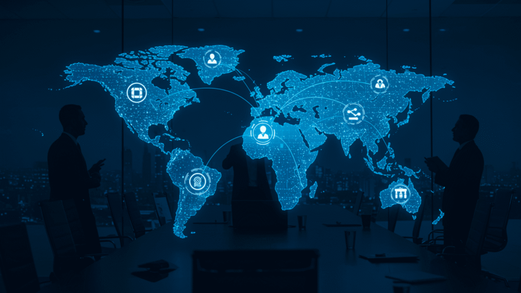 Map of the connected world, symbolizing the importance of knowing about credit management.